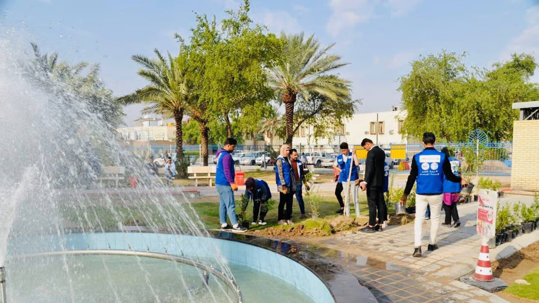 Volunteer team plants 9,000 trees in Baghdad university campus