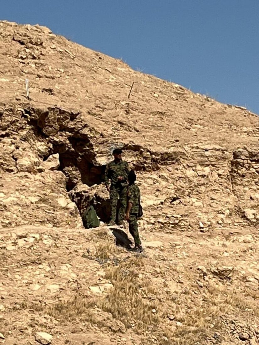 صور: الحشد يدمر مضافات وأسلاك عبور لـ”داعش” في جبال مكحول