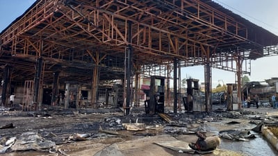 Two injured in fuel station fire near Amedi with one in critical condition