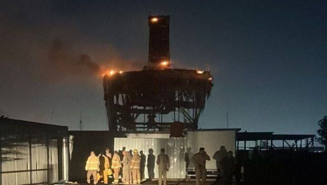 أول صورة للرادار الذي تم استهدافه في قاعدة التاجي شمال بغداد