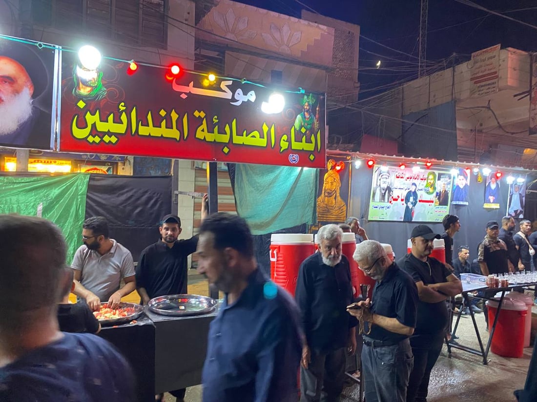 صور من الناصرية: مراسيم محرم لا تكتمل في الحبوبي إلا بموكب الصابئة