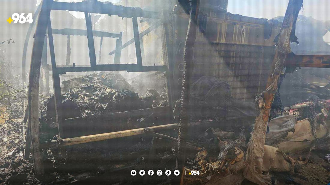 دووەمجارە کەمپی کەپەرتوو دەسوتێت