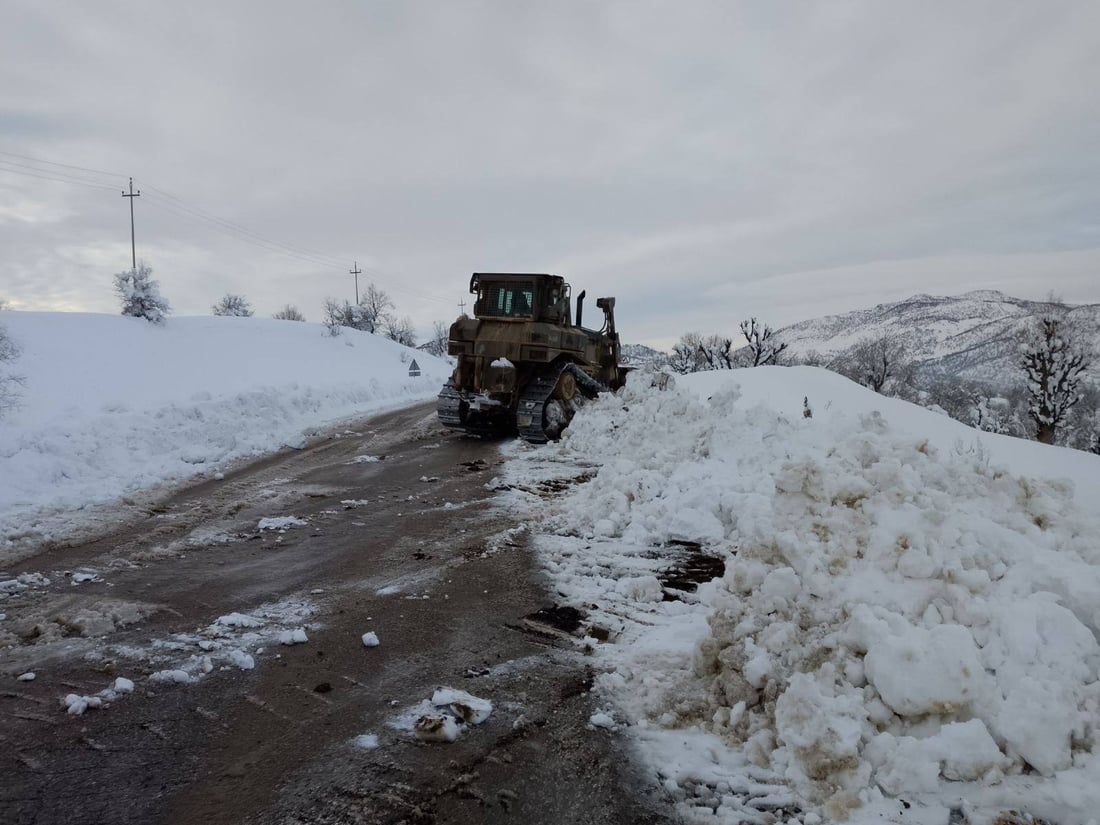 بەفری پێنجوێن؛ رێگای 50 گوند کرایەوە و سەیرانبەن 2 رۆژی تری دەوێت