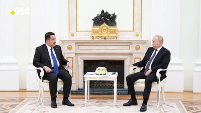 Iraqi prime minister meets Russian president in Moscow