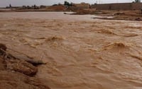سيول إيران الجارفة تهدر نحو الكوت وتصل أحياناً إلى 10 م 3