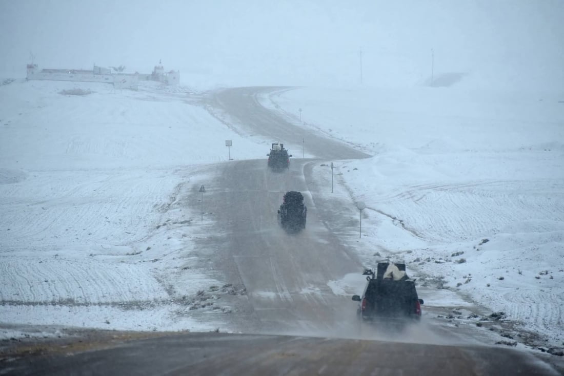 الحشد الشعبي تحت الثلوج على الحدود السورية (فيديو + صور)