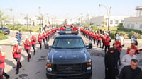 صور: مراسم تشييع ضباط الداخلية بعد الليلة الدامية في بغ...