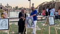 سعد حفظي يبهر الهيتاويين قرب النواعير.. حول مشاعره إلى لوحات مميزة (فيديو)