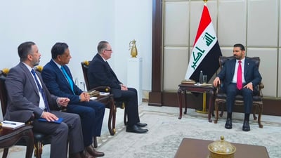 الزيدي يبحث مع الأمم المتحدة خطة العراق لعام 2050 ومشروع “المليون قطعة”