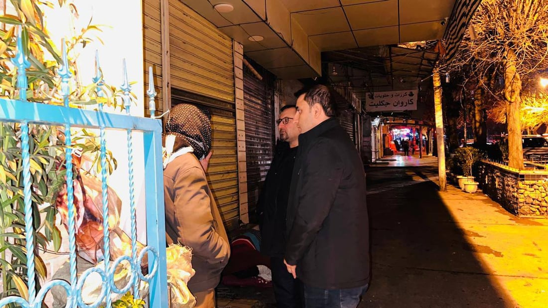 لە شەوێکی ساردی سلێمانیدا؛ خێزانێک و دوو بێلانە لە سەرما رزگارکران