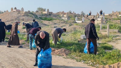 هەڵمەتێک بۆ خاوێنکردنەوەی گۆڕستانەکانی خورماتوو بەڕێوەچوو