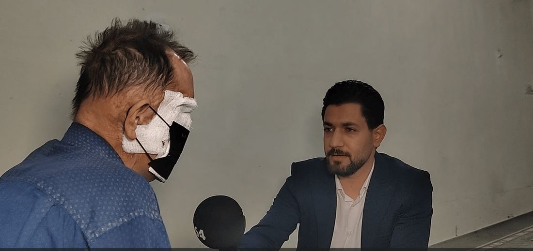 هاوڵاتییەک بە شێرپەنجە چاوێکی لەدەستداوە و روخساری شێواوە