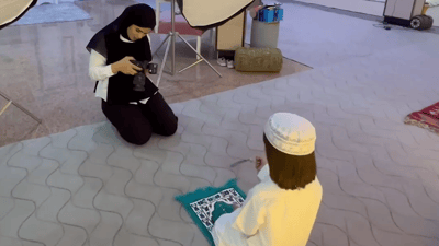 Basra’s visual artist Shilan Al-Jabri transforms studio with Ramadan themes