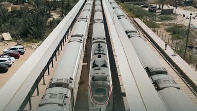 “متوقف منذ 3 عقود”.. محيبس يفتتح خط سكة حديد سايلو الشرقاط