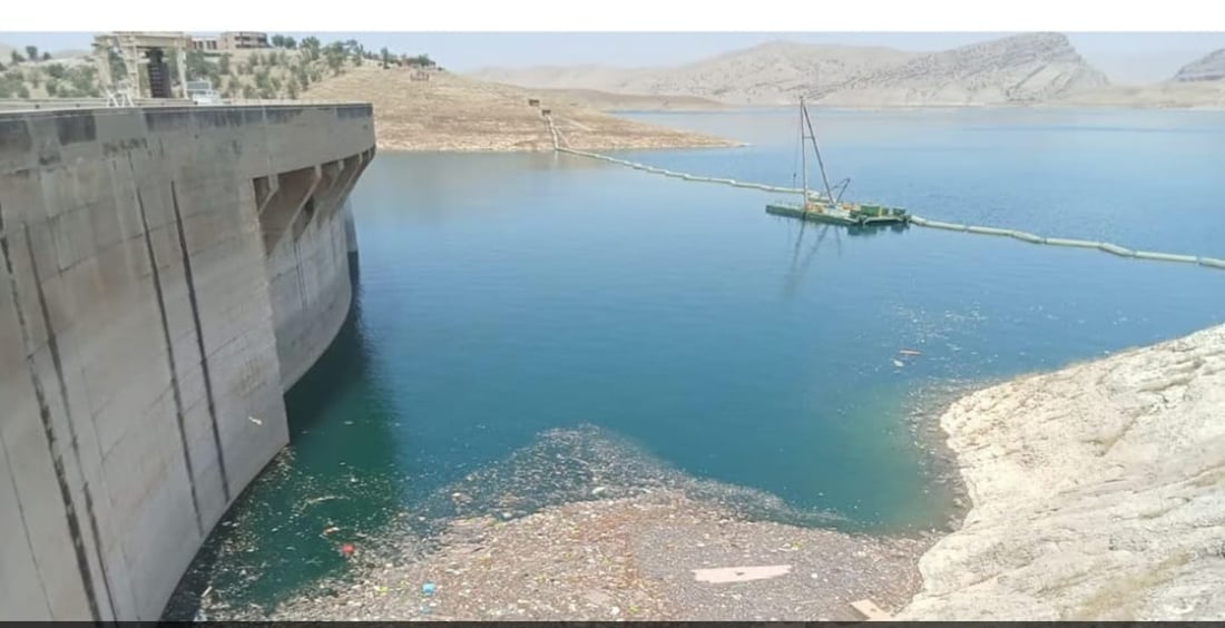 Teams assess waste at Dukan Dam, plan cleanup