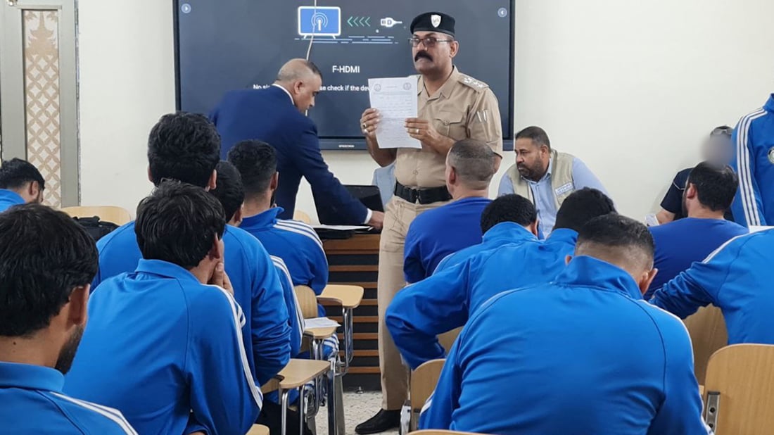 شبكة 964 تنفرد بتوثيق استبيان ميداني لمدمني المخدرات في مركز تأهيل المثنى (صور)