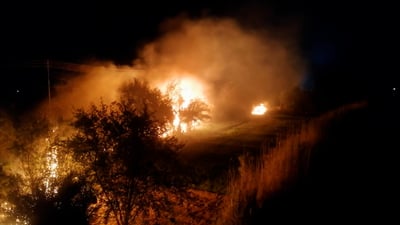 فيديو: حريق ضخم يلتهم بستاناً في سوق الشيوخ وعمليات الإخماد مستمرة