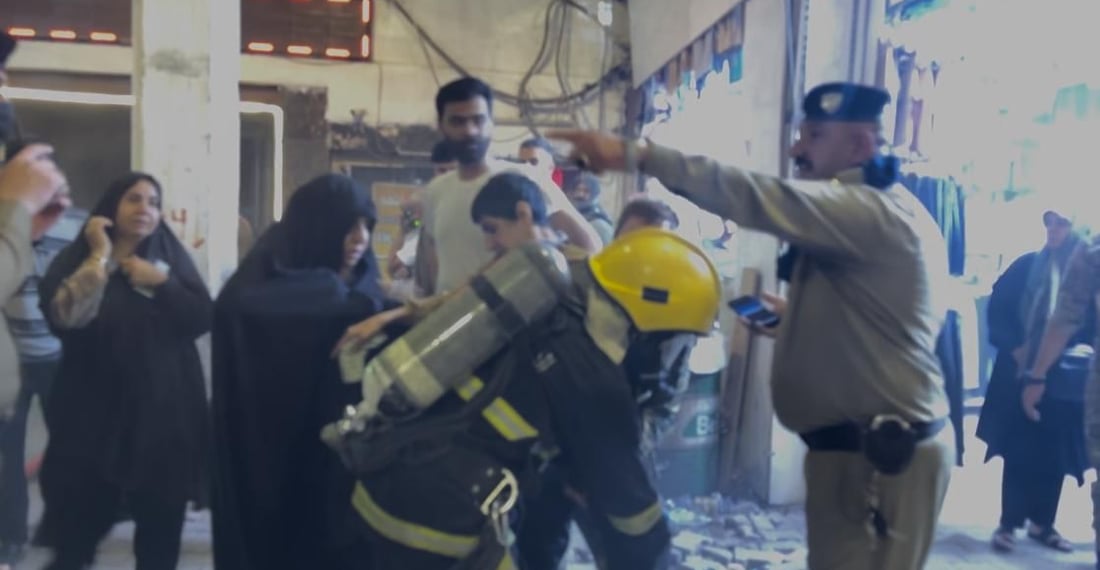 140 کەس لە هۆتێلێکی کەربەلا رزگارکران