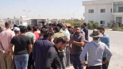 شۆفێرانی بارهەڵگر قەپانی بەغدا بۆ کەرکوکیان داخست