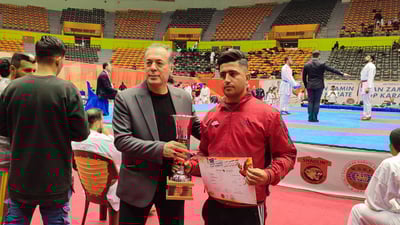 خورماڵ بە نوێنەرایەتى عێراق خەڵاتەکانى پاڵەوانیەتیەکی نێودەوڵەتى چنییەوە