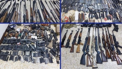 الشرطة تقتحم سوق مريدي في بغداد.. ضبط 21 بندقية و13 مسدساً