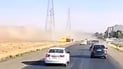 شاهد: احتراق شاحنة وتفحم السائق داخلها على طريق دهوك – موصل