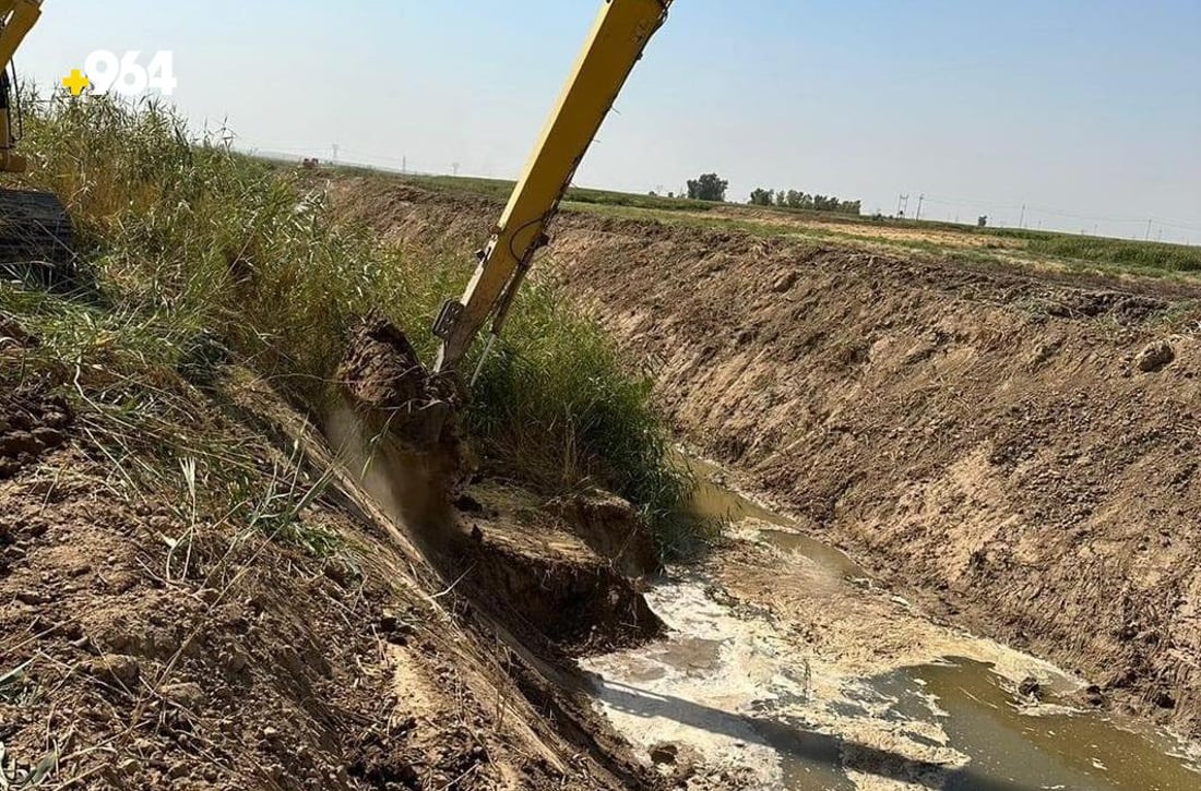 لەترسی لافاو کەندێکی شەش کیلۆمەتری لە هەولێر پاکدەکرێتەوە