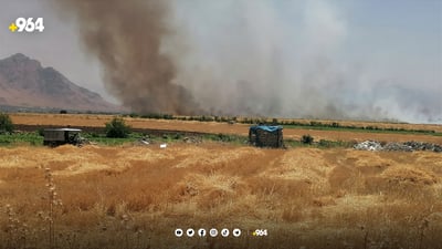 جوتیارێك په‌رێزه‌كه‌ى خۆی و گه‌نمى دراوسێكه‌شی سووتاند