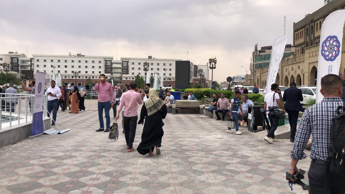 نافورة أربيل تفتح أبوابها أمام زوّارها.. حلّة جديدة بعد التأهيل