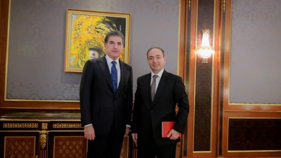 ئۆسمان بایدەمیر و داودئۆغلو لە كوردستانن