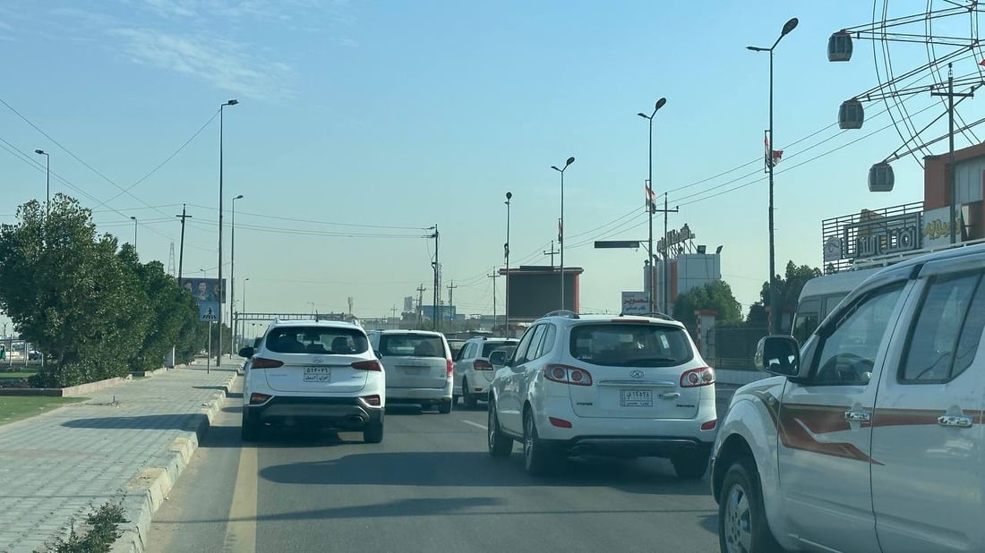 ازدحامات خانقة في تقاطعات البصرة ومخالفات بالجملة على الطرق الخارجية (صور)