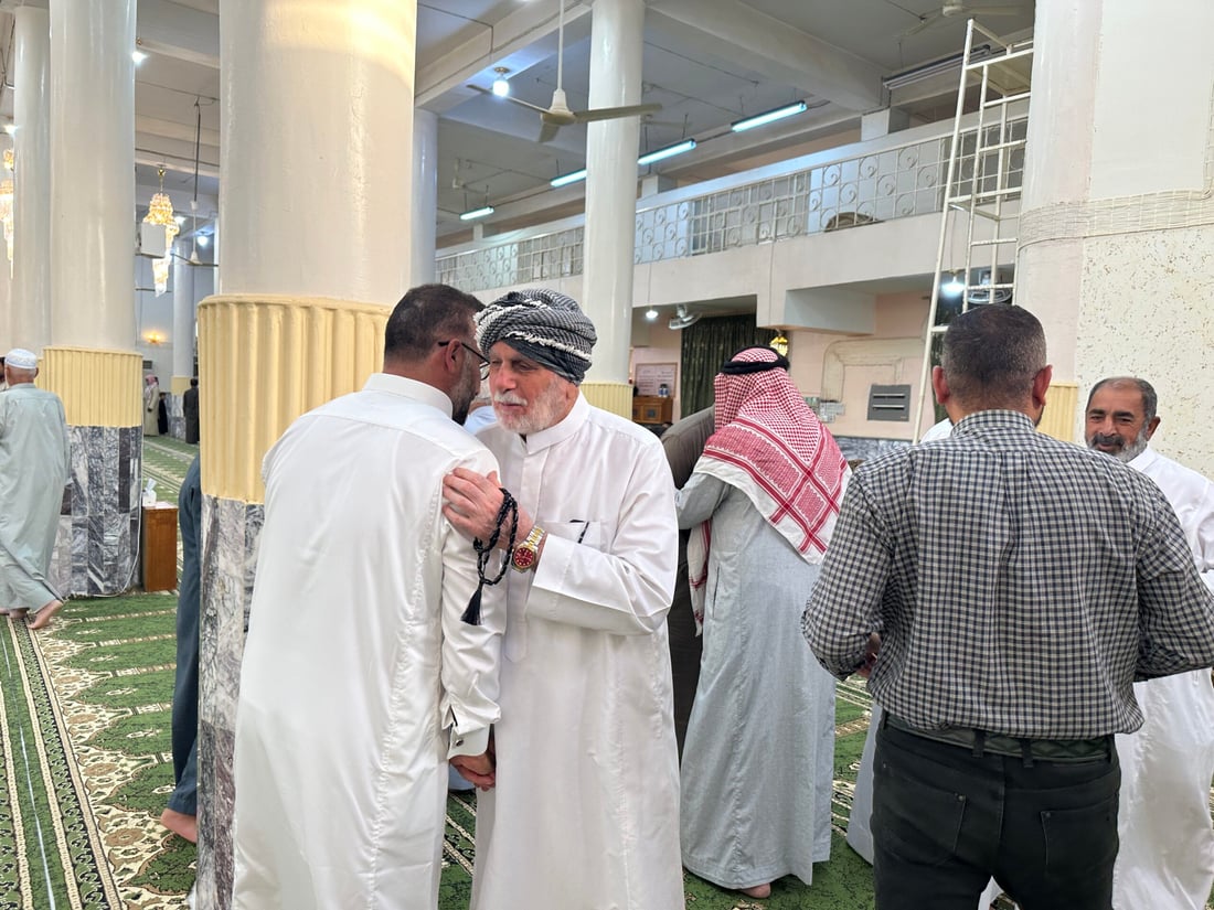 صور: جامع أحمد الرفاعي في حديثة مليء بالمصلين والخطبة ذكرت بصلة الرحم