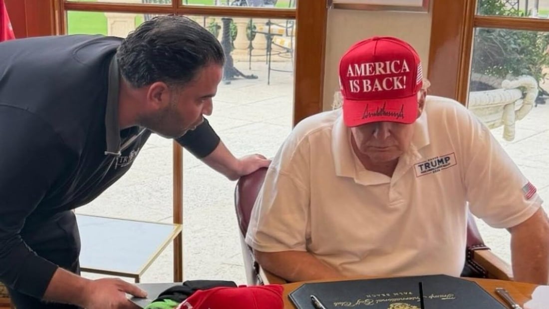 صورة: عملة “صدام” تثير الانتباه في لقاء ترامب وسافايا