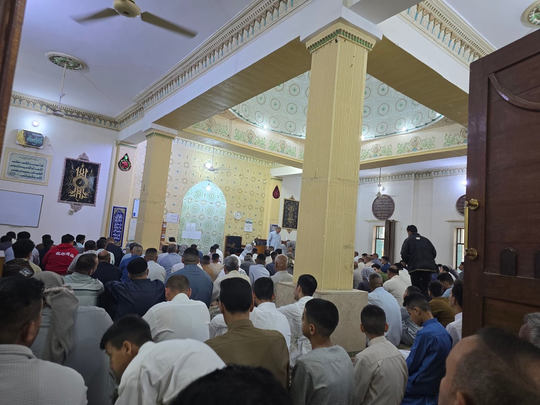 صور من جامع أكرم في الصويرة.. دعوات بعيد مبارك على جميع العراقيين