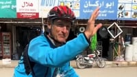 صور: ألماني يصل إلى كركوك على دراجة هوائية.. دخل عبر ترك...
