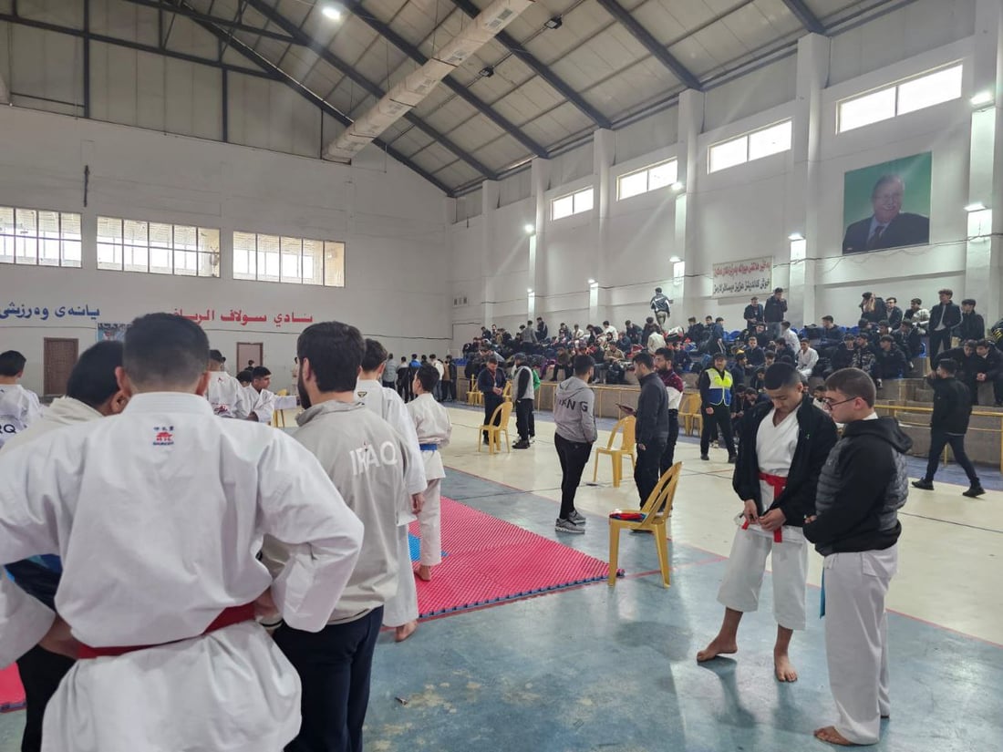 صور: 350 لاعباً في كركوك يتنافسون على بطولة أندية الشمال للكاراتيه
