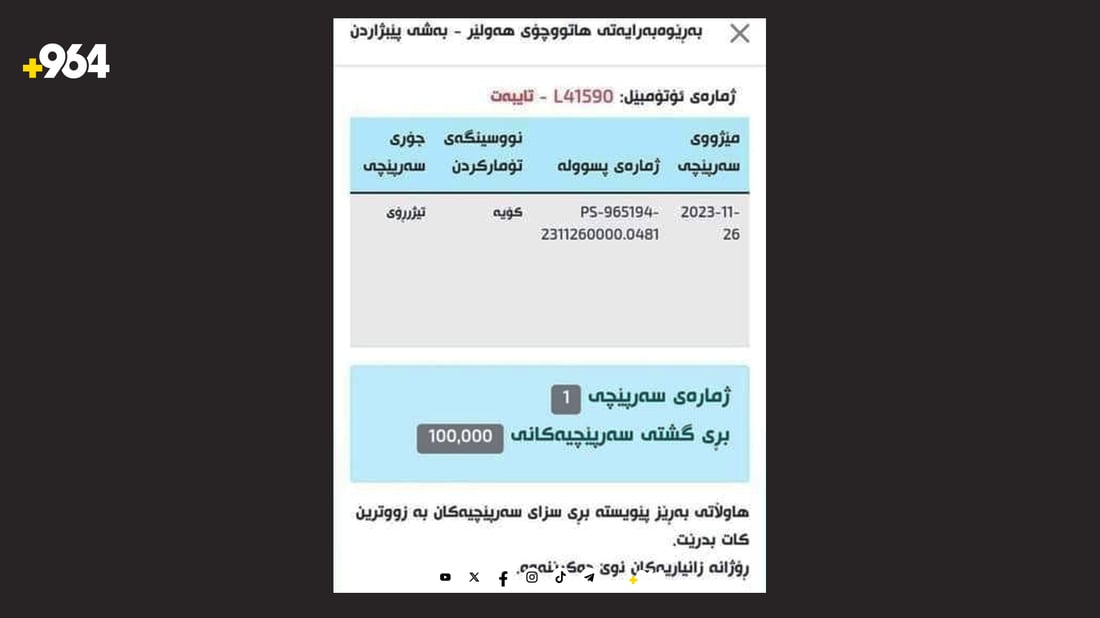 به‌ڵگه‌نامه‌ى شۆفێره‌كه‌