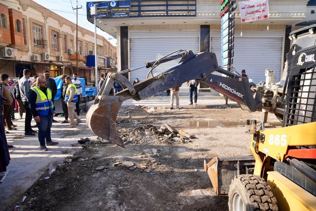 الشفل يدخل قلب تكريت وشارع الأطباء بحلة جديدة قريباً (صور)