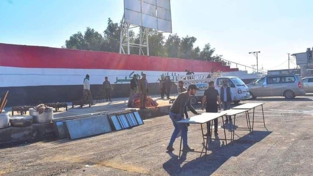 صور: التيار يجهّز الولائم وأعلام العراق في الديوانية تلبية لدعوة الصدر