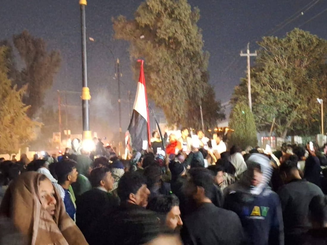 مظاهرة أخرى في الديوانية.. احتجاج غماس مجدول كل ليلة و”لا سياسة”