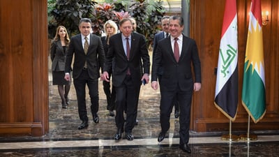 بەڕێوەبەری پێشوی CIA ئه‌مریكا له ‌هه‌رێمی كوردستانه و سه‌رۆكى حكومه‌ت پێشوازى لێكرد