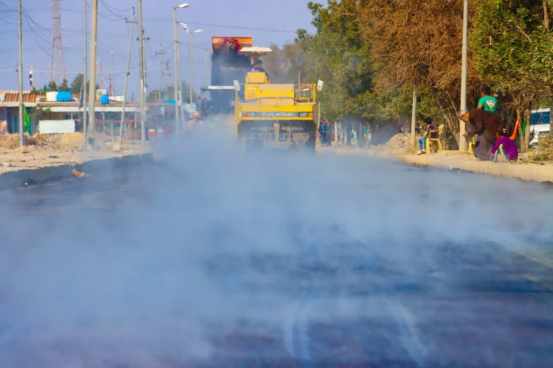 “عهد جديد” في النهروان.. الإسفلت يكسو الشوارع الرئيسية