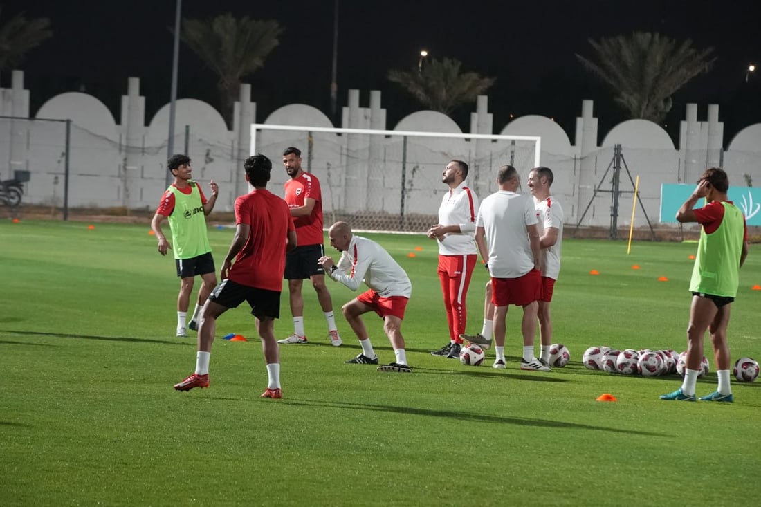 صور: تدريبات أسود الرافدين في البصرة استعداداً لمواجهة الفلبين في تصفيات كأس العالم