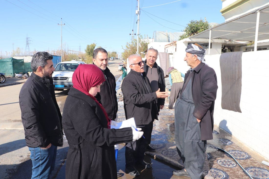 به‌دواداچوون بۆ ئاوى خواردنه‌وه‌ى ئه‌و گه‌ڕه‌كانه‌ى چه‌مچه‌ماڵ ده‌كرێت كه‌ به‌ر لافاو كه‌وتبوون