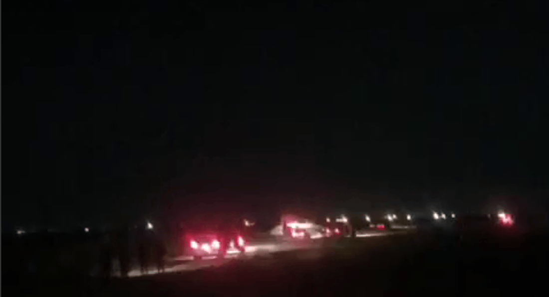 طائرة أميركية سقطت في البصرة والشرطة تبحث عن الطيار