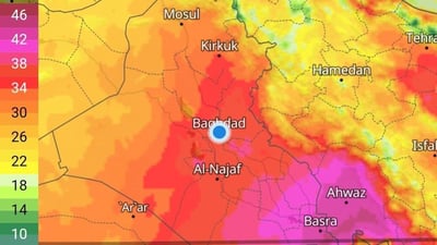 Iraq braces for soaring temperatures nearing 45°C this week
