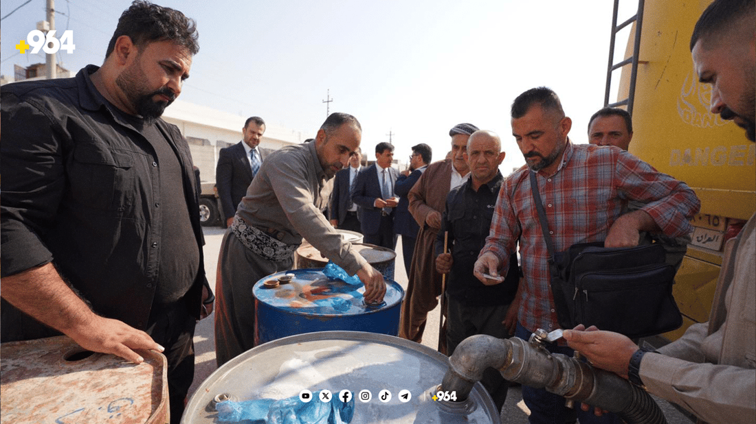 ئاکرێ تەواو بوو نەوتەکە بۆ گردەسێن دەچێت