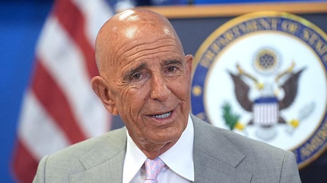 US envoy Tom Barrack arrives in Baghdad for talks with PM Zaidi