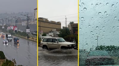 كاميرا 964 توثق أول موجة أمطار شاملة في العراق هذا الموسم