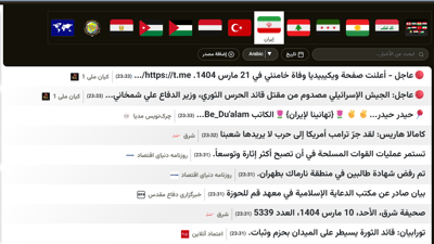 أحداث إيران أولاً بأول مترجمة إلى اللغة العربية من 100 مصدر إيراني